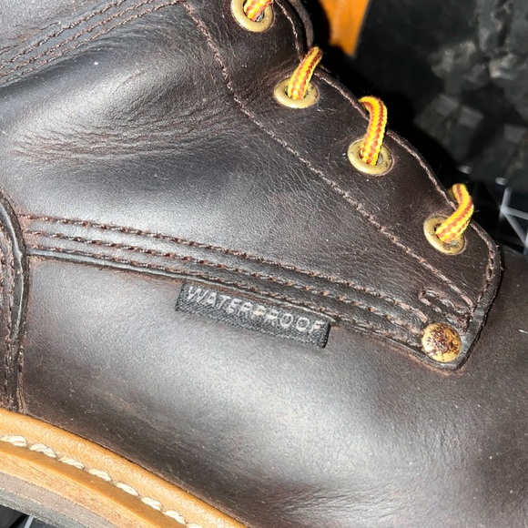 Carolina Boots Elm 8” Waterproof Logger Men’s size 11 D Brown Leather CA8821 - Picture 7 of 9